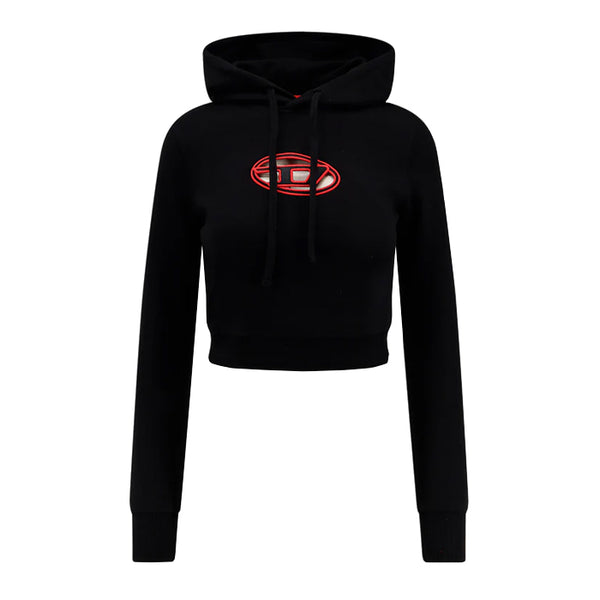 DIESEL / ディーゼル F SLIMMY HOOD OD カット アウト オーバルD ロゴ フーディー レディース A157140GRAC 502a157140grac