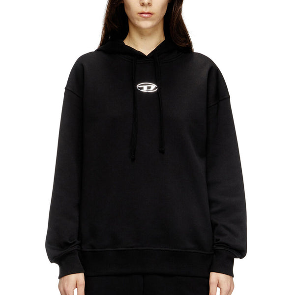DIESEL / ディーゼル F BUXT HOOD OD メタル エフェクト オーバルD ロゴ フーディー レディース A194480BMBJ 502a194480bmbj
