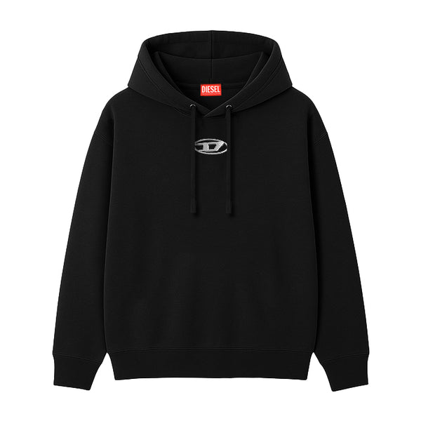 DIESEL / ディーゼル F BUXT HOOD OD メタル エフェクト オーバルD ロゴ フーディー レディース A194480BMBJ 502a194480bmbj