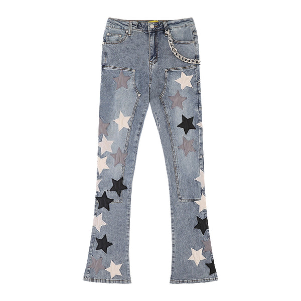 GUAPI / グアピ アクア ブルー ヴィンテージ スター デニム 502aquabluevint