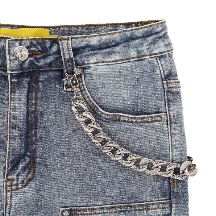 GUAPI / グアピ アクア ブルー ヴィンテージ スター デニム 502aquabluevint