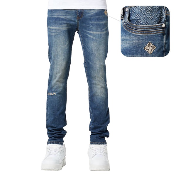 GUAPI / グアピ ロイヤル ブルー ベーシック レギュラー デニム 502blbasiregula