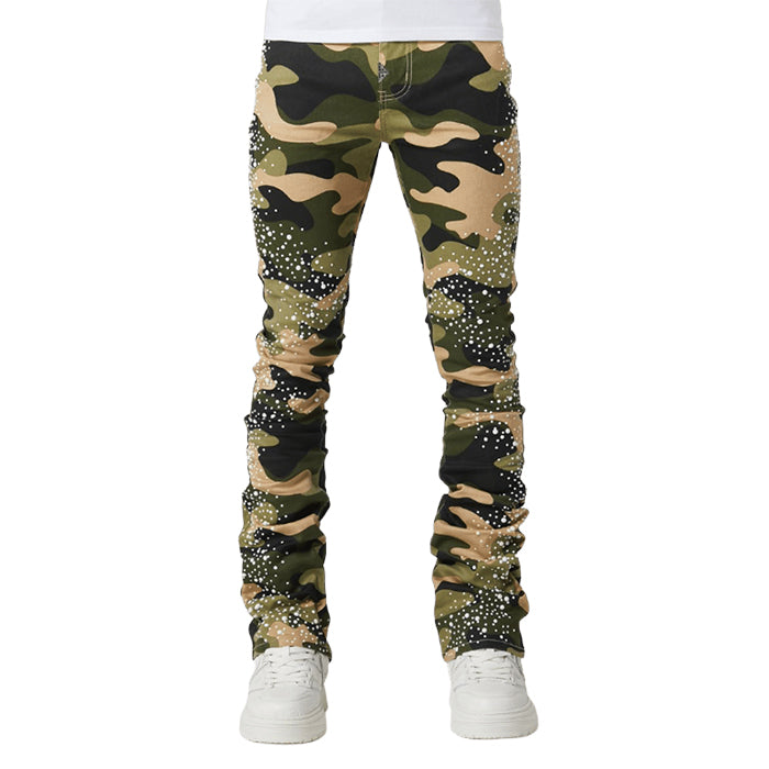 GUAPI / グアピ カモ パール エンブリッシュド デニム 502camopearlsem