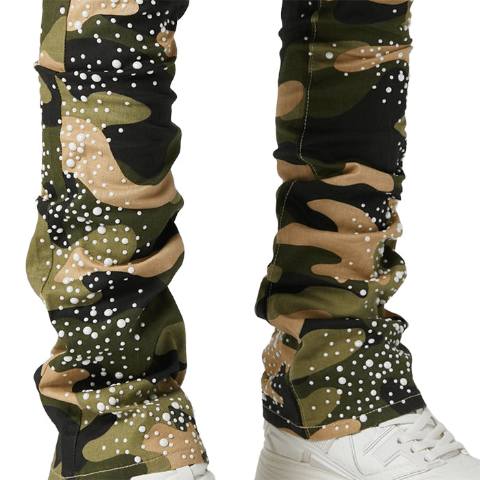 GUAPI / グアピ カモ パール エンブリッシュド デニム 502camopearlsem