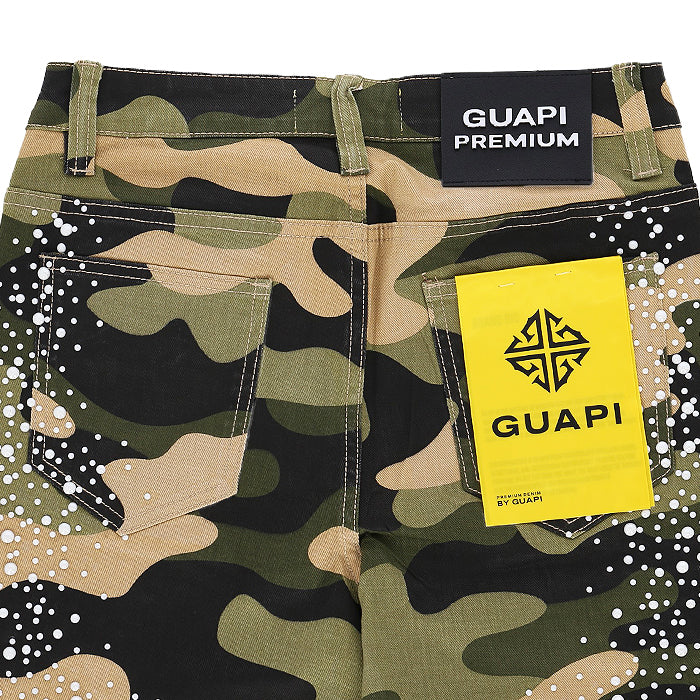 GUAPI / グアピ カモ パール エンブリッシュド デニム 502camopearlsem