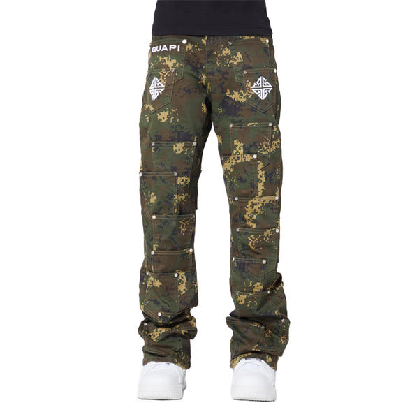 GUAPI / グアピ カモ ポケット フレア デニム 502camopocketsf