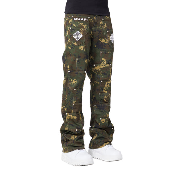 GUAPI / グアピ カモ ポケット フレア デニム 502camopocketsf