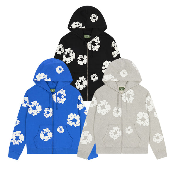 DENIM TEARS / デニムティアーズ コットン リース ジップ フーディー 502cottonzippk