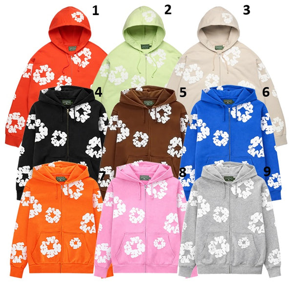 DENIM TEARS / デニムティアーズ コットン リース ジップ フーディー 502cottonzippk