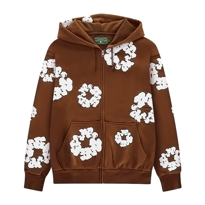 DENIM TEARS / デニムティアーズ コットン リース ジップ フーディー 502cottonzippk