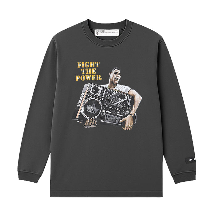 KING OF ROCK / キングオブロック ファイト ザ パワー LS Tシャツ 502fightthepols
