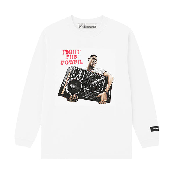 KING OF ROCK / キングオブロック ファイト ザ パワー LS Tシャツ 502fightthepols