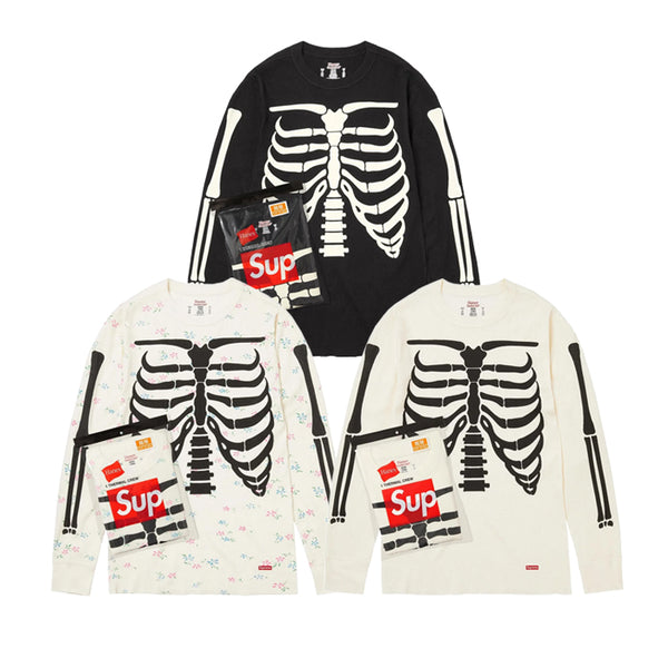 SUPREME × HANES / シュプリーム × ヘインズ ボーンズ サーマル クルーネック ロングスリーブ Tシャツ FW25A29 502fw25a29