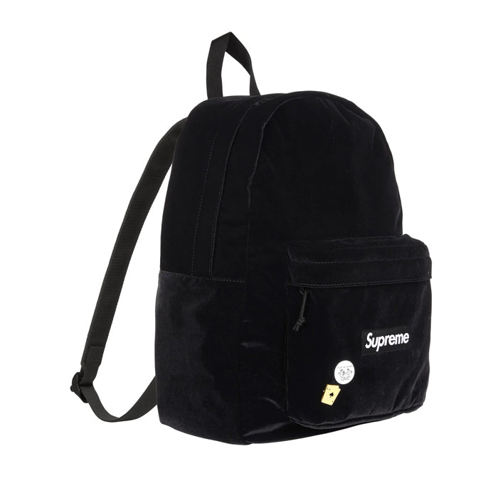 Supreme ベルベット ブラックリュック SUPREME SUPREME / シュプリーム ベルベット バックパック FW25B8
