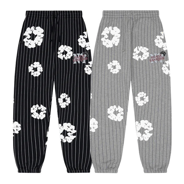 DENIM TEARS / デニムティアーズ ピンストライプ リース スウェット パンツ 502fw25bas1128