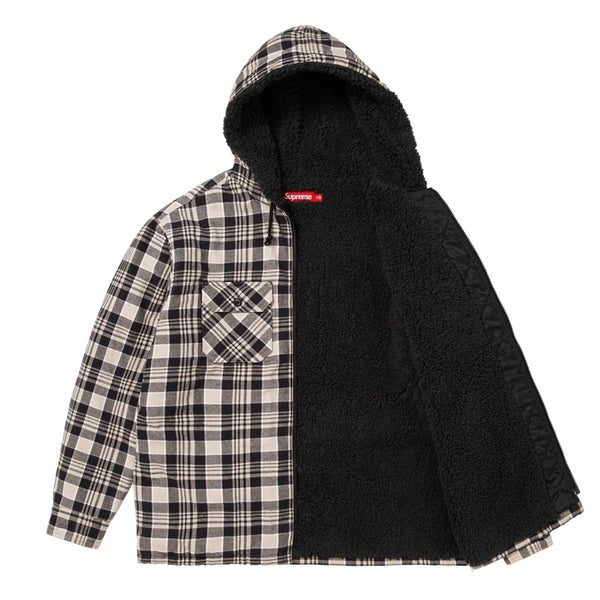 SUPREME / シュプリーム ラインド ジップアップ フーデッド フランネル シャツ FW25S6 502fw25s6