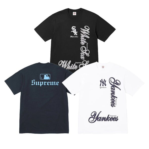 SUPREME × MLB / シュプリーム × エムエルビー チーム Tシャツ FW25T22 502fw25t22