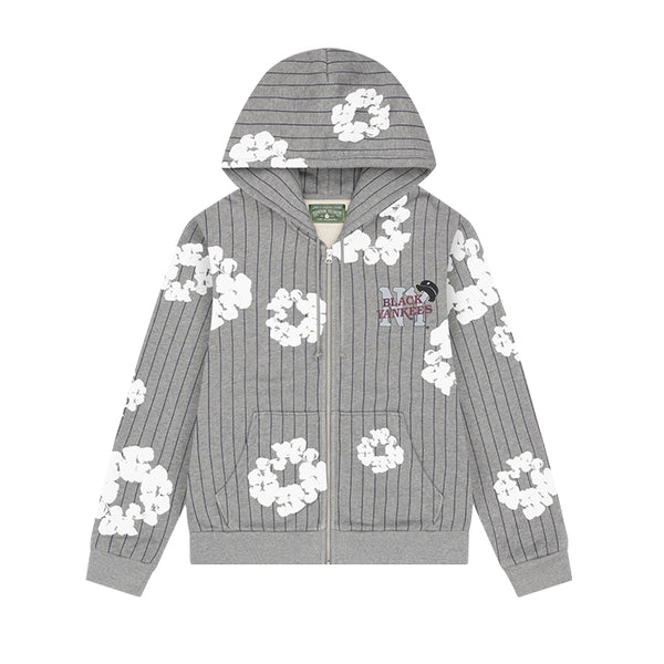 DENIM TEARS / デニムティアーズ ピンストライプ リース ジップ フーディー 502fw25tzh1126