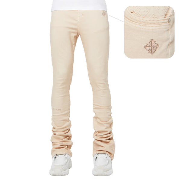 GUAPI / グアピ カーキ ベーシック スタック デニム 502khbasicstak