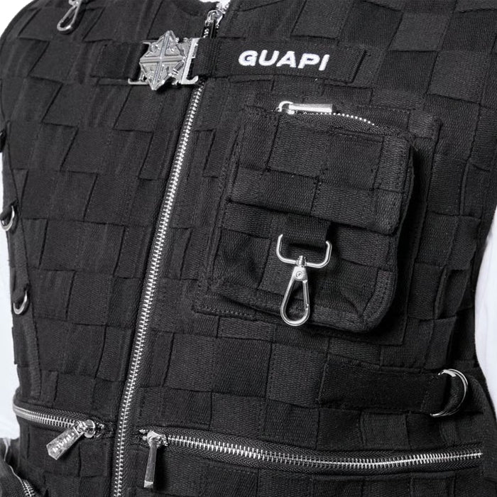 GUAPI / グアピ オブシディアン ブラック ブレイデッド ベスト 502obasuduabbla