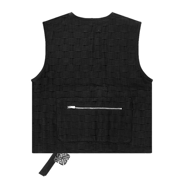 GUAPI / グアピ オブシディアン ブラック ブレイデッド ベスト 502obasuduabbla