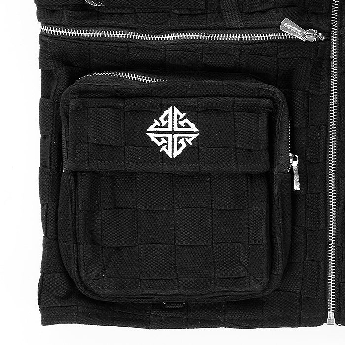 GUAPI / グアピ オブシディアン ブラック ブレイデッド ベスト 502obasuduabbla