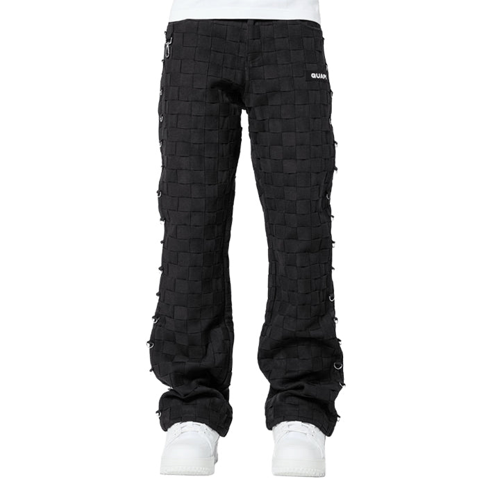 GUAPI / グアピ オブシディアン ブラック ブレイデッド パンツ 502obsidianblac