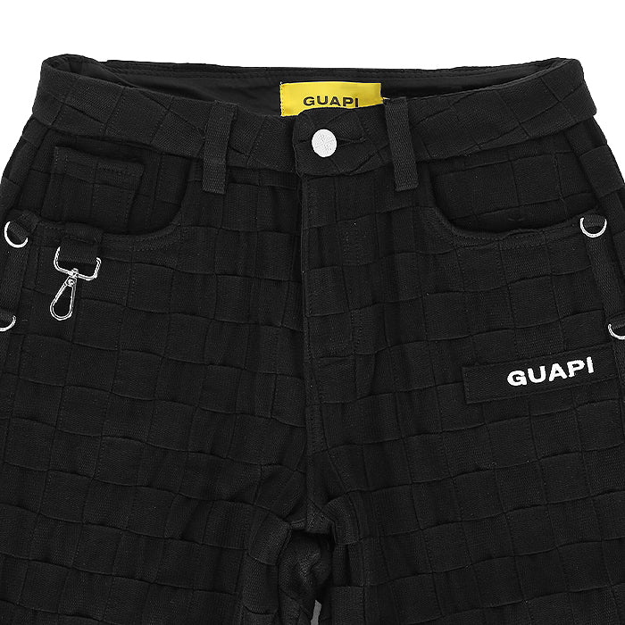 GUAPI / グアピ オブシディアン ブラック ブレイデッド パンツ 502obsidianblac