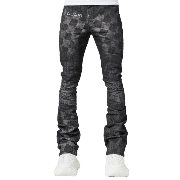 GUAPI / グアピ オブシディアン ブラック レーサー デニム V1 502obsidianblas