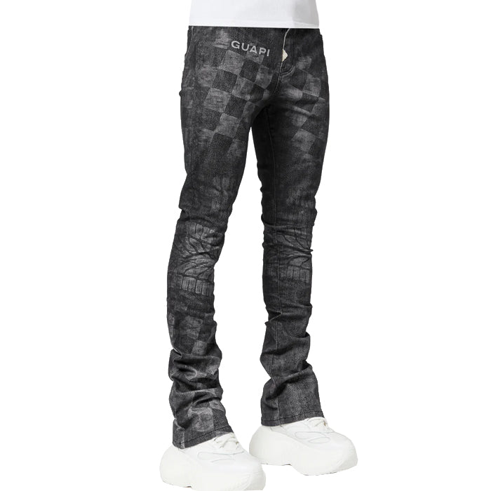 GUAPI / グアピ オブシディアン ブラック レーサー デニム V1