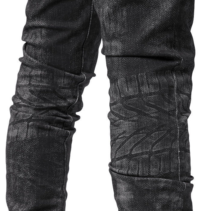 GUAPI / グアピ オブシディアン ブラック レーサー デニム V1