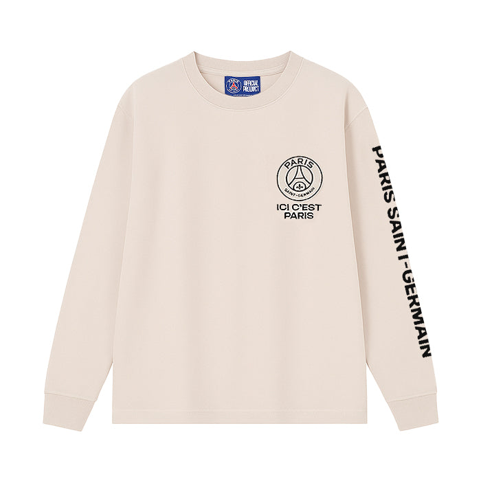 Paris Saint Germain / パリサンジェルマン PSG スエード エンブレム スリーブ ロゴ Tシャツ PS0325FW0003 502ps0325fw0003
