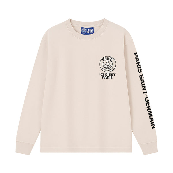 Paris Saint Germain / パリサンジェルマン PSG スエード エンブレム スリーブ ロゴ Tシャツ PS0325FW0003 502ps0325fw0003