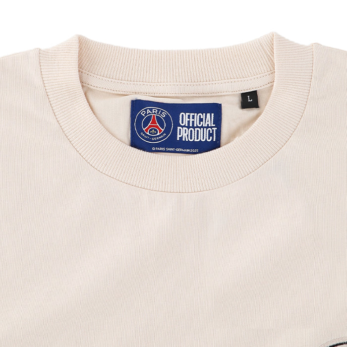 Paris Saint Germain / パリサンジェルマン PSG スエード エンブレム スリーブ ロゴ Tシャツ PS0325FW0003 502ps0325fw0003