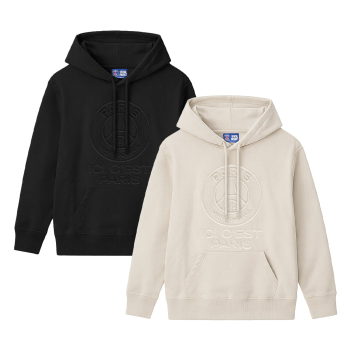 Paris Saint Germain / パリサンジェルマン PSG ポリ スエード エンボス ロゴ フーディー PS0625FW0001 502ps0625fw0001