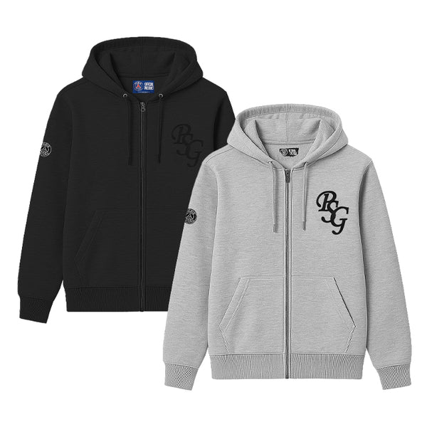 Paris Saint Germain / パリサンジェルマン PSG ロゴ 刺繍 テック フリース フルジップ フーディー PS0625FW0003 502ps0625fw0003