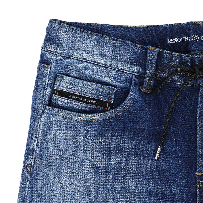 RESOUND CLOTHING  / リサウンドクロージング ミック デニム ジャージー パンツ RC37-ST-020-b 502rc37st020b