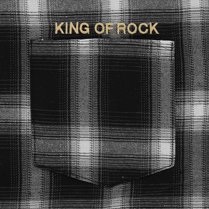 KING OF ROCK / キングオブロック  ディス オア ザット エンブロイド シャツ 502thisorthatem