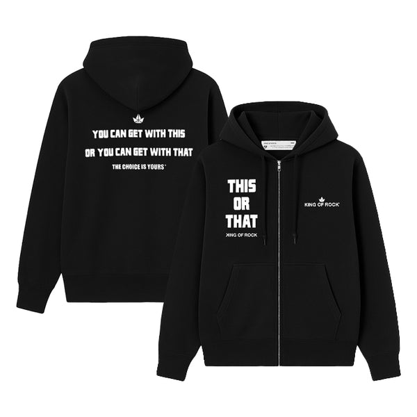 KING OF ROCK / キングオブロック ディス オア ザット ジップ フーディー 502thisorthatfu
