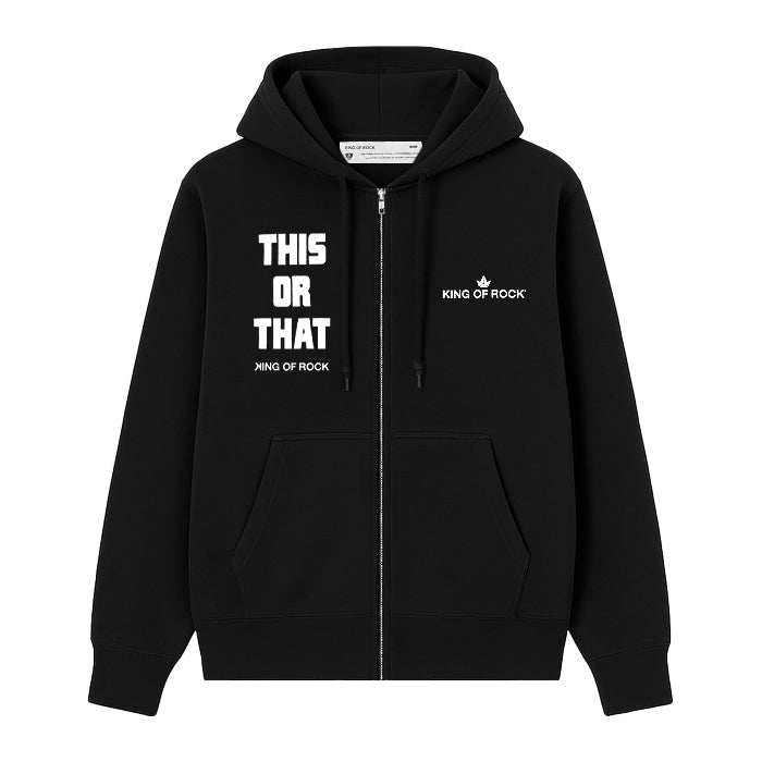 KING OF ROCK / キングオブロック ディス オア ザット ジップ フーディー 502thisorthatfu