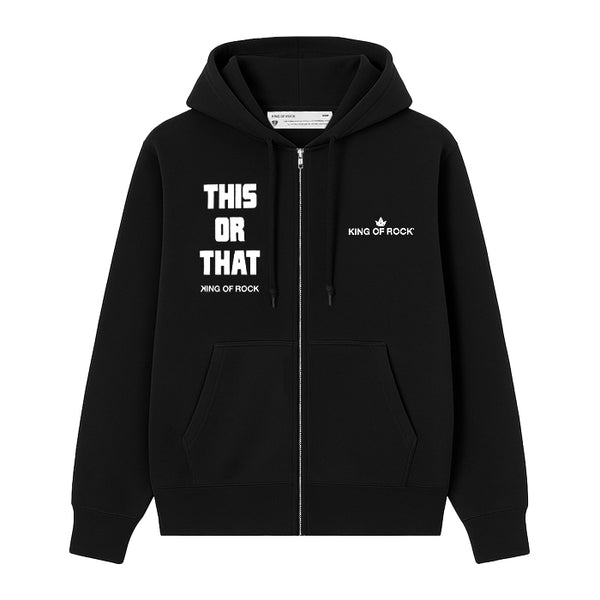 KING OF ROCK / キングオブロック ディス オア ザット ジップ フーディー 502thisorthatfu