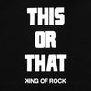 KING OF ROCK / キングオブロック ディス オア ザット ジップ フーディー 502thisorthatfu