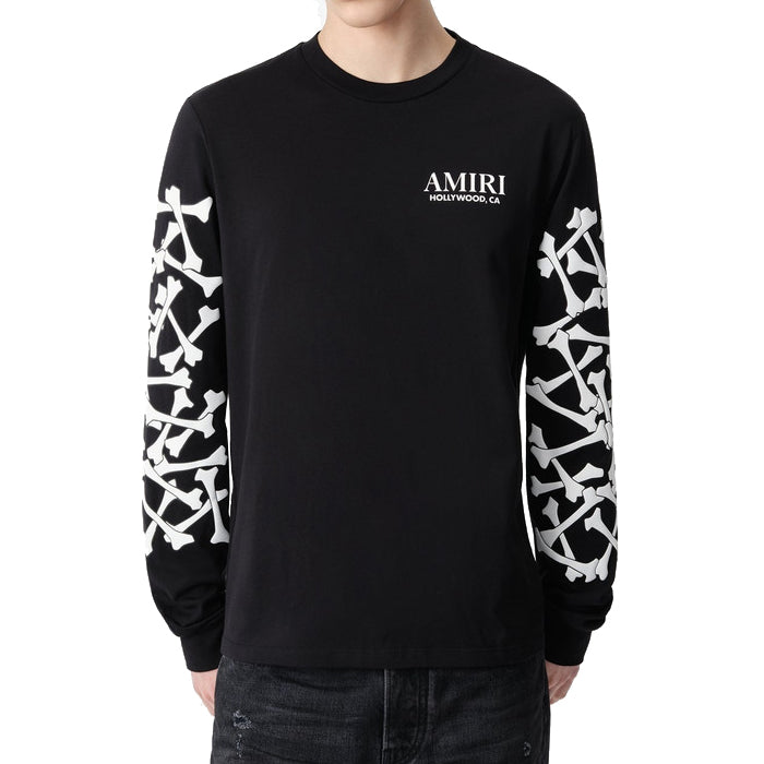 AMIRI / アミリ ボーンズ スタックド ロング スリーブ Tシャツ