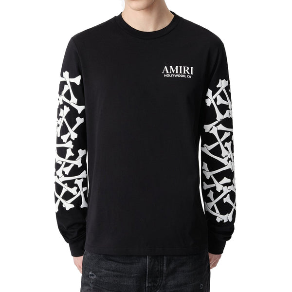AMIRI / アミリ ボーンズ スタックド ロング スリーブ Tシャツ 60118amamjyte10