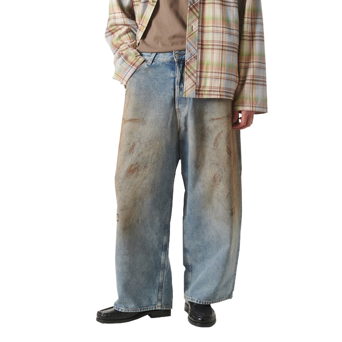 ACNE STUDIOS / アクネ ディストレスド ワイド レッグ ジーンズ 6012021mb00381