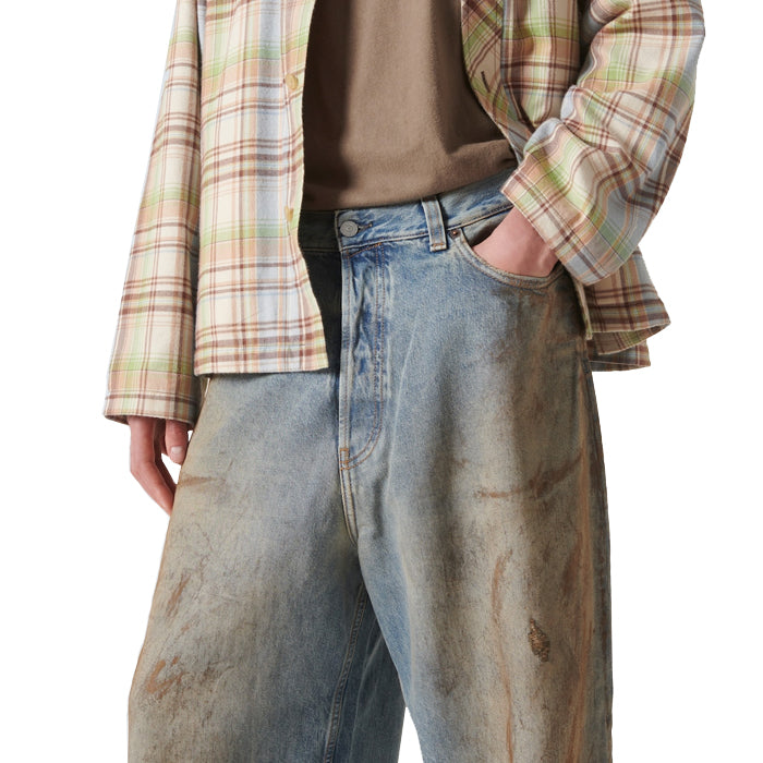 ACNE STUDIOS / アクネ ディストレスド ワイド レッグ ジーンズ 6012021mb00381