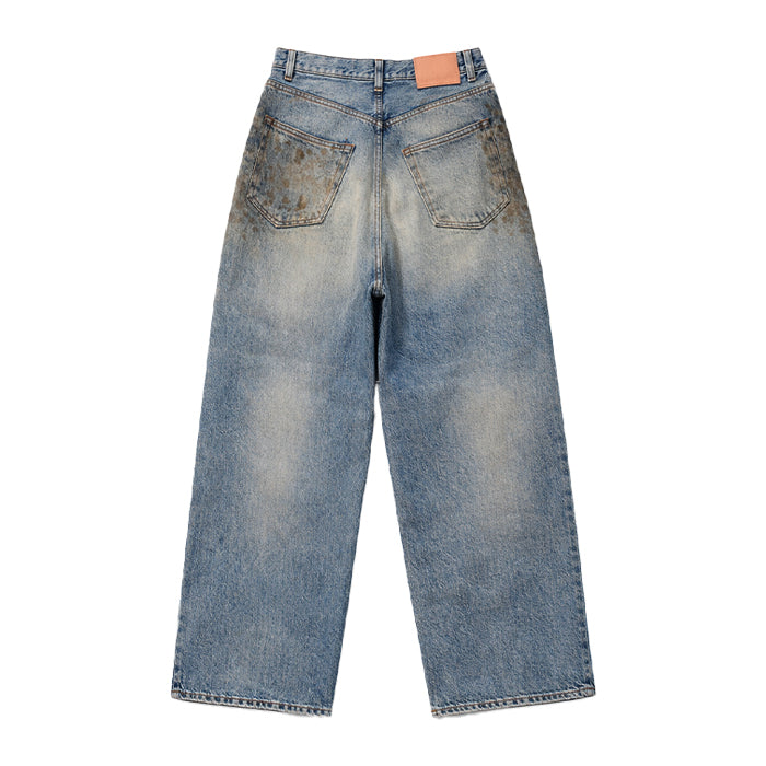 ACNE STUDIOS / アクネ ディストレスド ワイド レッグ ジーンズ 6012021mb00381