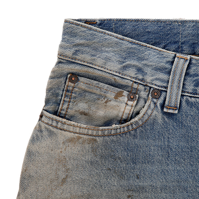 ACNE STUDIOS / アクネ ディストレスド ワイド レッグ ジーンズ 6012021mb00381