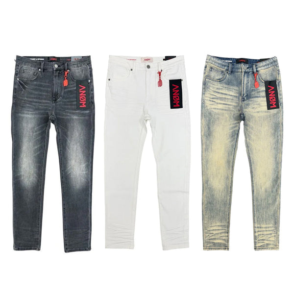 【予約販売/入荷次第発送】 ANOM DENIM / アノム デニム 360 スキニー ジーンズ 601360skinny