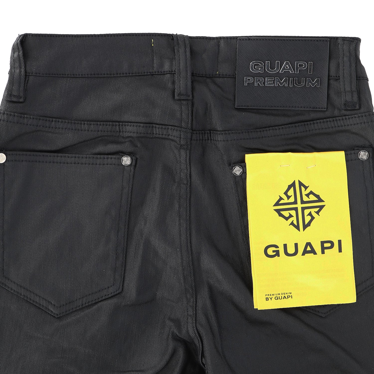 GUAPI / グアピ オール ブラック レリック ワックスド デニム V2